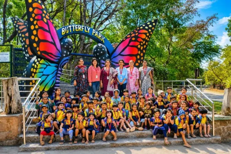 Rockridge preschool children on a field trip to Butterfly Park, Hyderabad